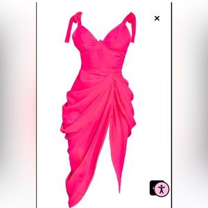 NWT Pretty Little Thing hot pink dress
